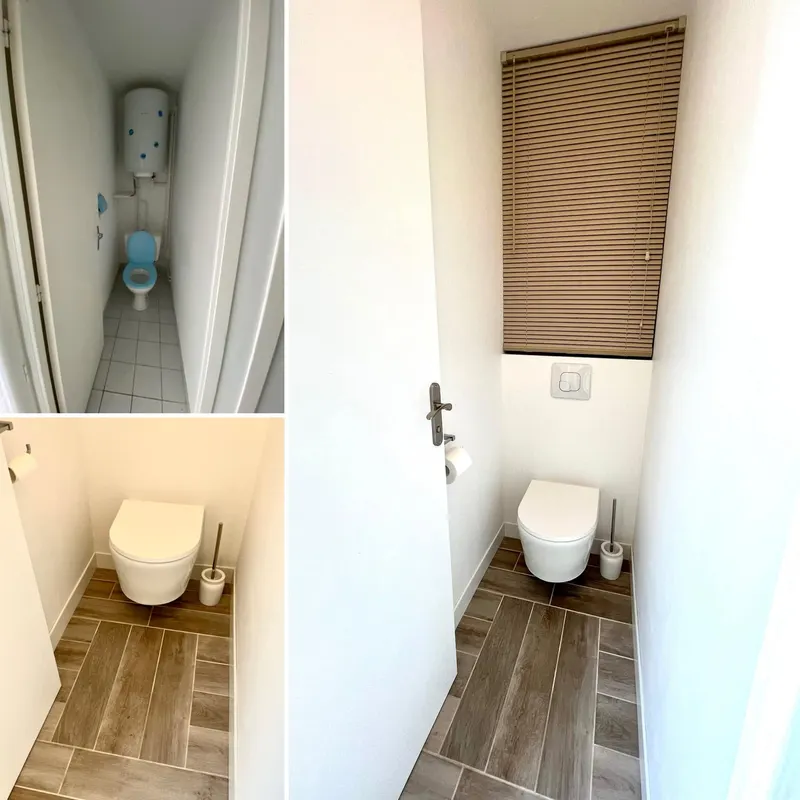 Rénovation WC - Avant et après, Sanitaire
