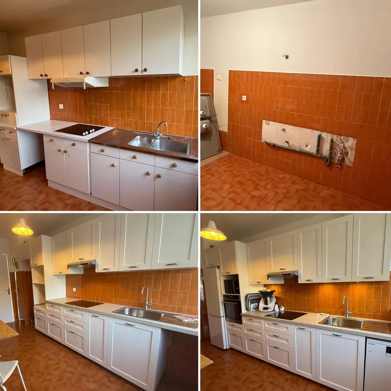 Rénovation cuisine d'un appartement en location - Avant et après, Cuisine