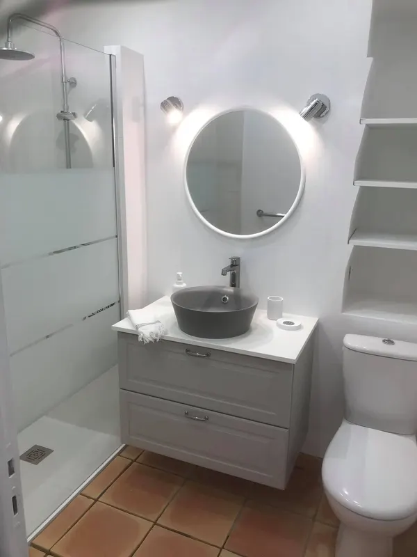 Salle de douche avec WC , Salle de douche