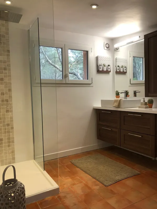 Salle de douche studio campagne, Salle de douche