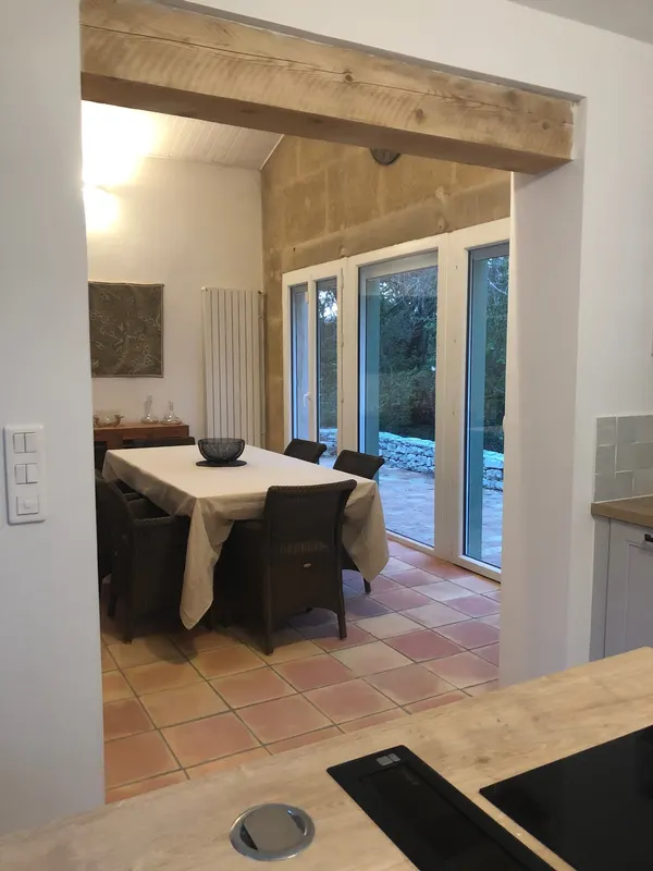 Carrelage tomette sur une bastide complète, Carrelage