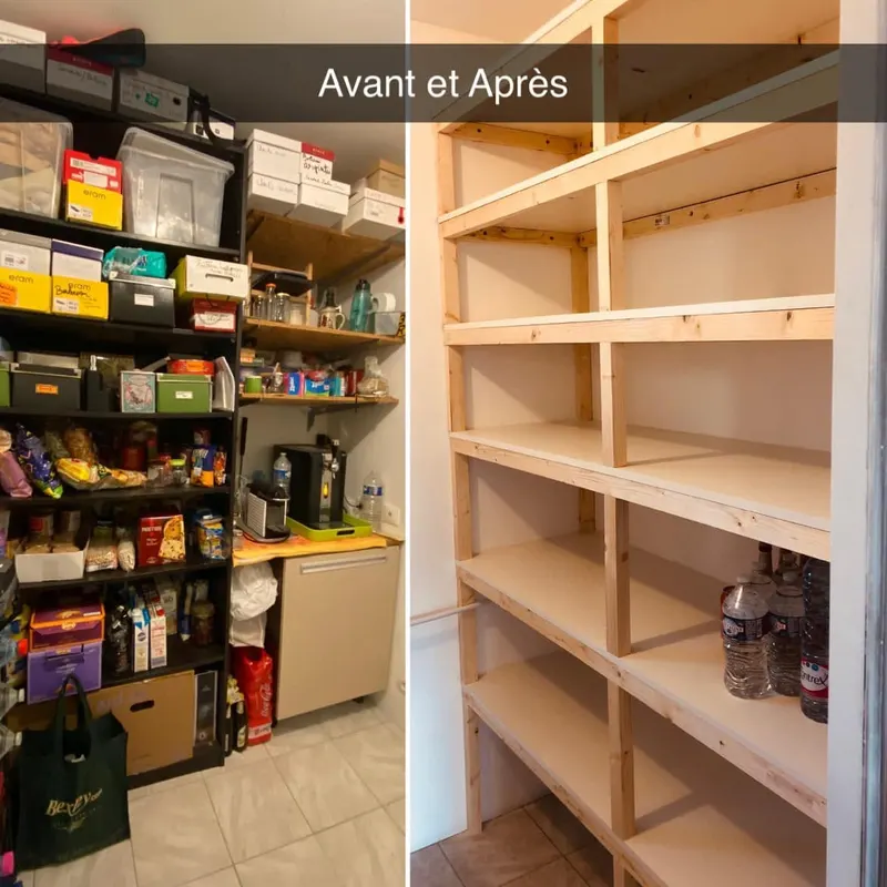 Aménagement rangement bois , Menuiserie